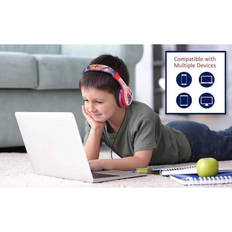 EKIDS SPIDERMAN AURICULARES INFANTILES PLEGABLES CON CABLE 3.5 MM / 0.35 CM - 3