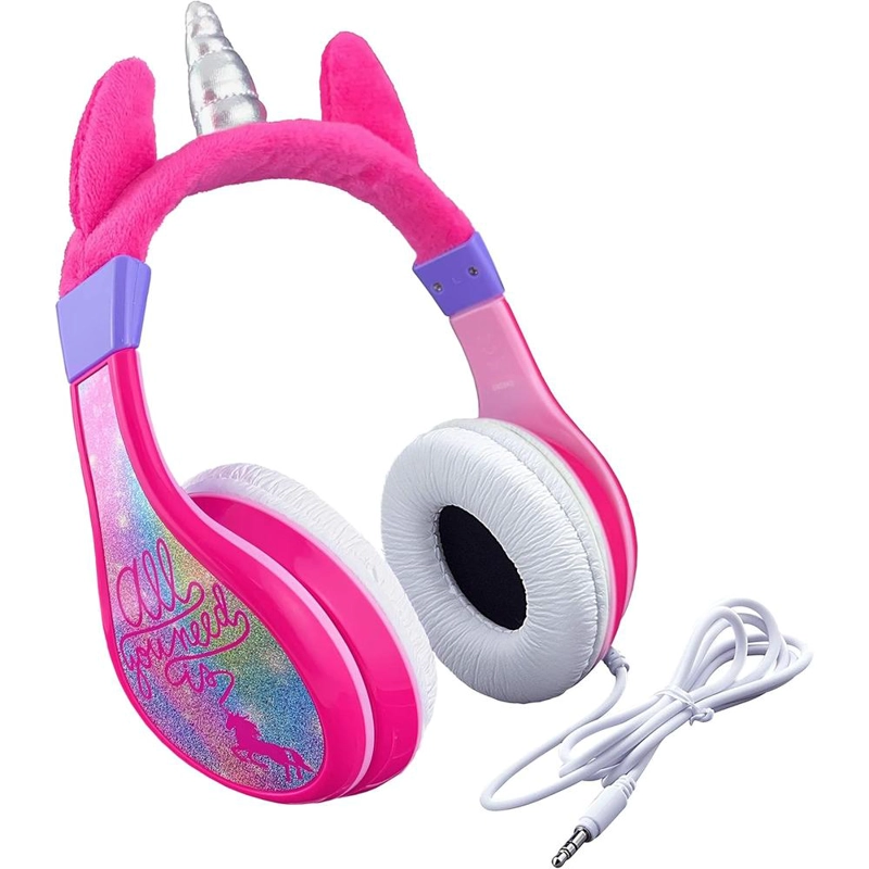 EKIDS UNICORNIO AURICULARES INFANTILES PLEGABLES CON CABLE 3.5 MM / 0.35 CM - 1