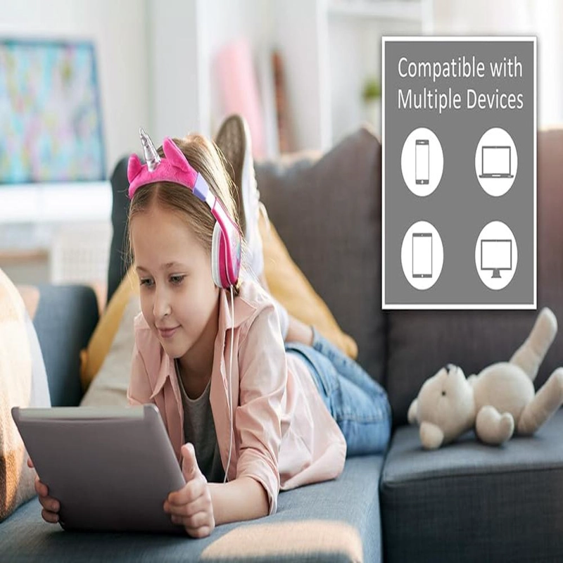 EKIDS UNICORNIO AURICULARES INFANTILES PLEGABLES CON CABLE 3.5 MM / 0.35 CM - 4