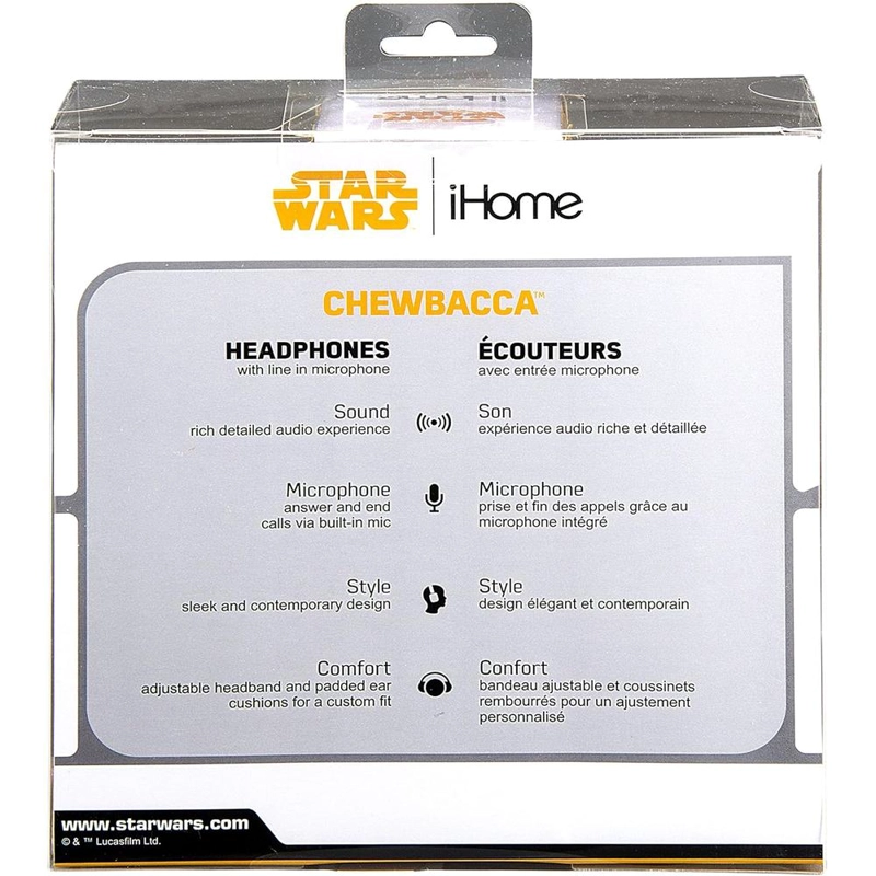EKIDS STAR WARS AURICULARES HAN SOLO Y CHEWBACCA CON MICRÓFONO - 5