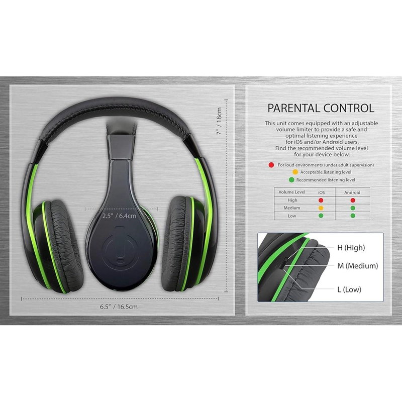 EKIDS AURICULARES INFANTILES CON CABLE Y CONTROL PARENTAL DE VOLUMEN - 4