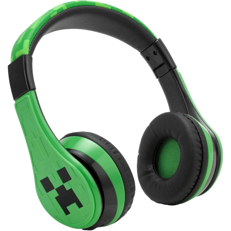 EKIDS MINECRAFT AURICULARES BLUETOOTH INFANTILES CON MICRÓFONO Y CABLE AUXILIAR - 1