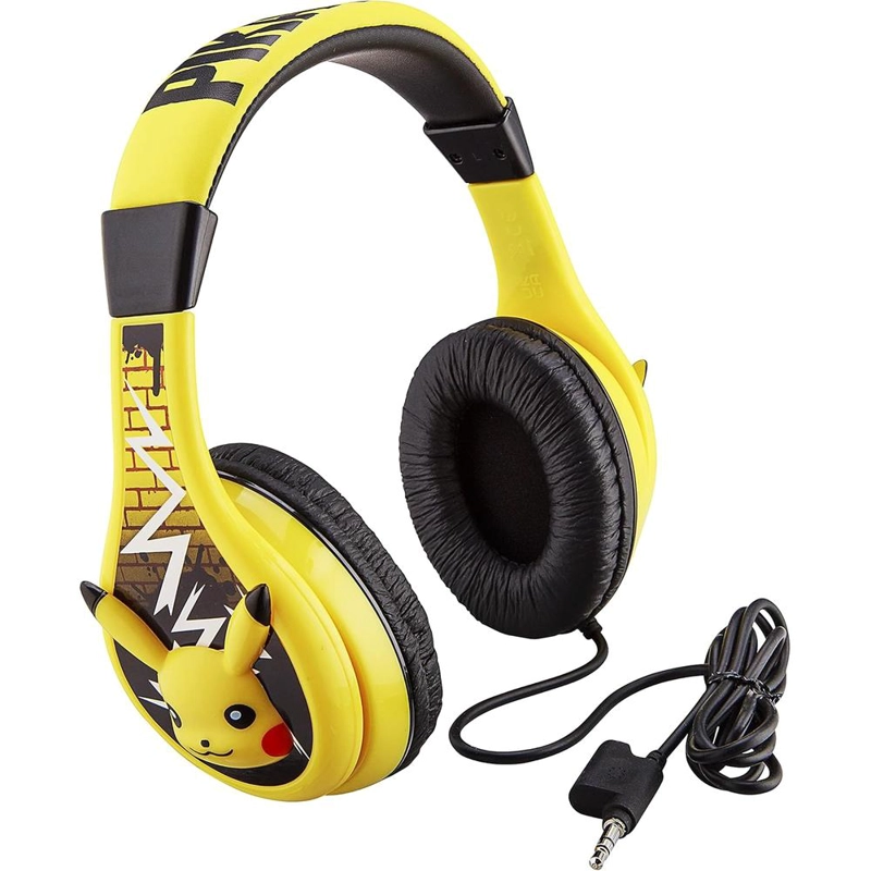 EKIDS POKÉMON PIKACHU AURICULARES INFANTILES CON CABLE 3.5 MM / 0.35 CM Y CONTROL DE VOLUMEN - 1