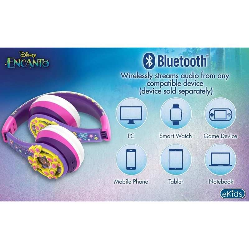 EKIDS ENCANTO AURICULARES BLUETOOTH INFANTILES PLEGABLES CON MICRÓFONO - 5