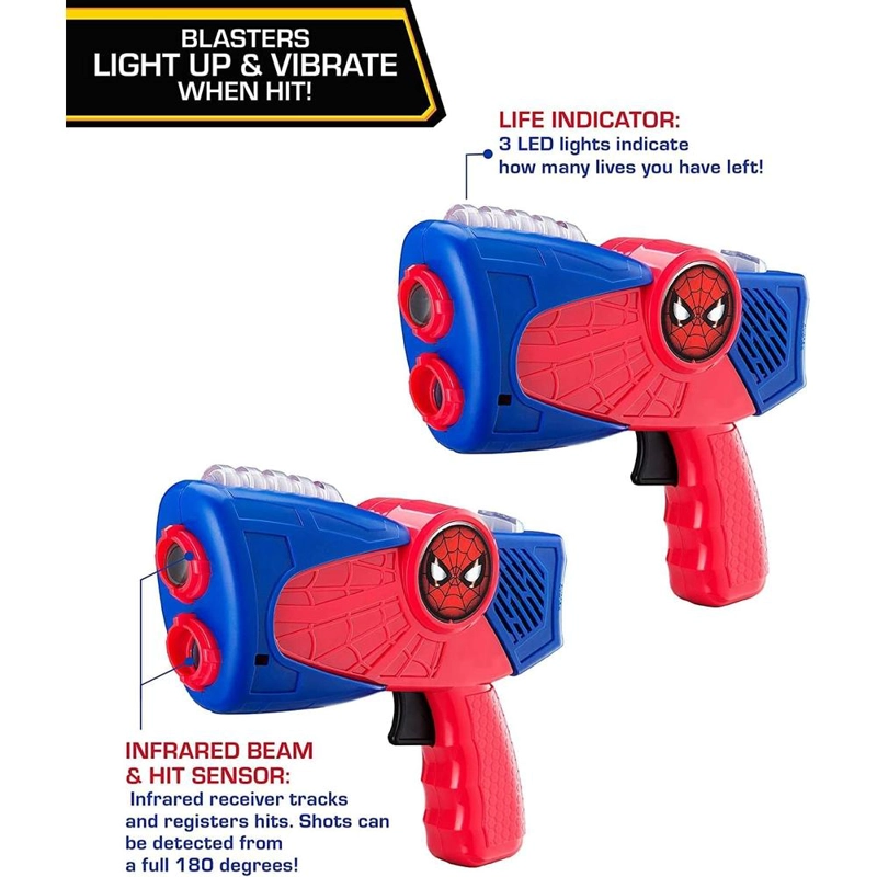 EKIDS SPIDERMAN PISTOLA LÁSER INFANTIL CON LUCES Y VIBRACIÓN - 3