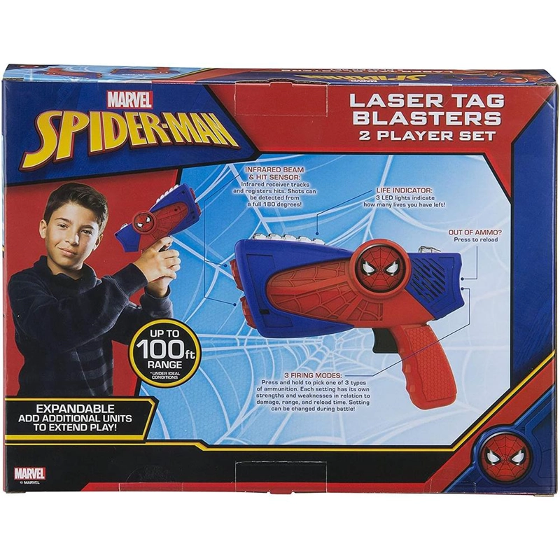 EKIDS SPIDERMAN PISTOLA LÁSER INFANTIL CON LUCES Y VIBRACIÓN - 6