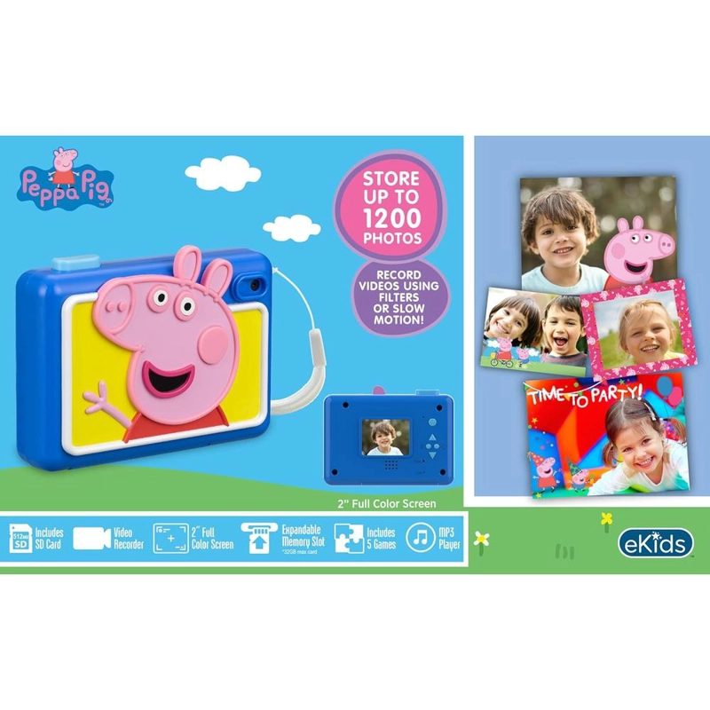 EKIDS PEPPA PIG CÁMARA DIGITAL INFANTIL CON TARJETA SD Y GRABACIÓN DE VÍDEO - 3