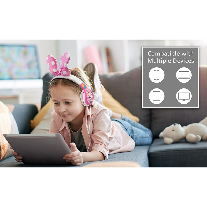 EKIDS MINNIE MOUSE AURICULARES INFANTILES CON CABLE PARA COLEGIO Y VIAJE - 3
