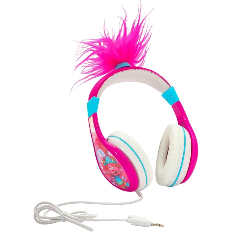 EKIDS TROLLS AURICULARES INFANTILES CON CABLE 3.5 MM / 0.35 CM Y CONTROL DE VOLUMEN - 1