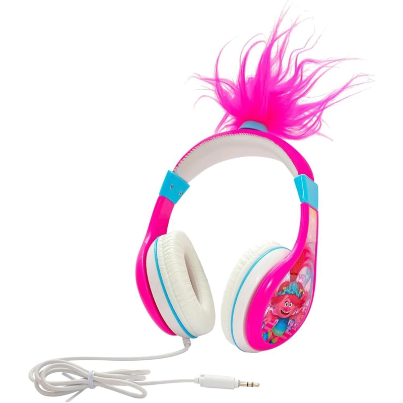 EKIDS TROLLS AURICULARES INFANTILES CON CABLE 3.5 MM / 0.35 CM Y CONTROL DE VOLUMEN - 2