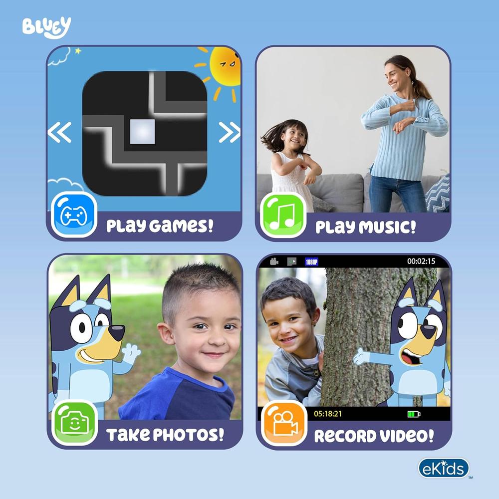 EKIDS BLUEY CÁMARA DIGITAL INFANTIL CON TARJETA SD Y GRABACIÓN DE VÍDEO - 3
