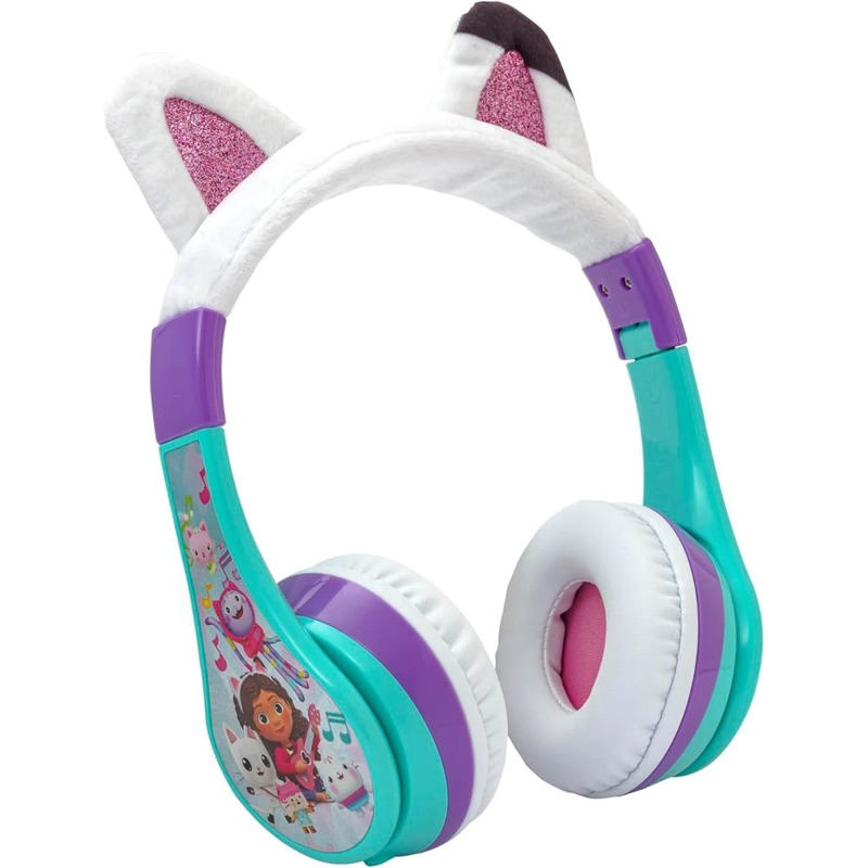 EKIDS GABBY’S DOLLHOUSE AURICULARES BLUETOOTH INFANTILES CON MICRÓFONO Y CABLE AUXILIAR - 1