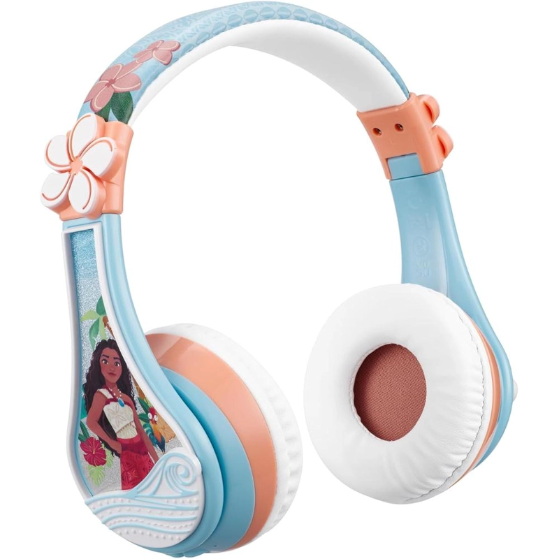 EKIDS MOANA AURICULARES BLUETOOTH INFANTILES INALÁMBRICOS CON MICRÓFONO Y CABLE AUXILIAR - 1