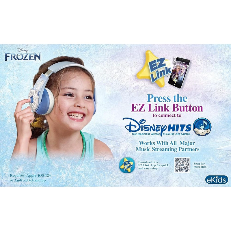 EKIDS FROZEN AURICULARES BLUETOOTH INFANTILES CON MICRÓFONO Y CABLE AUXILIAR - 4