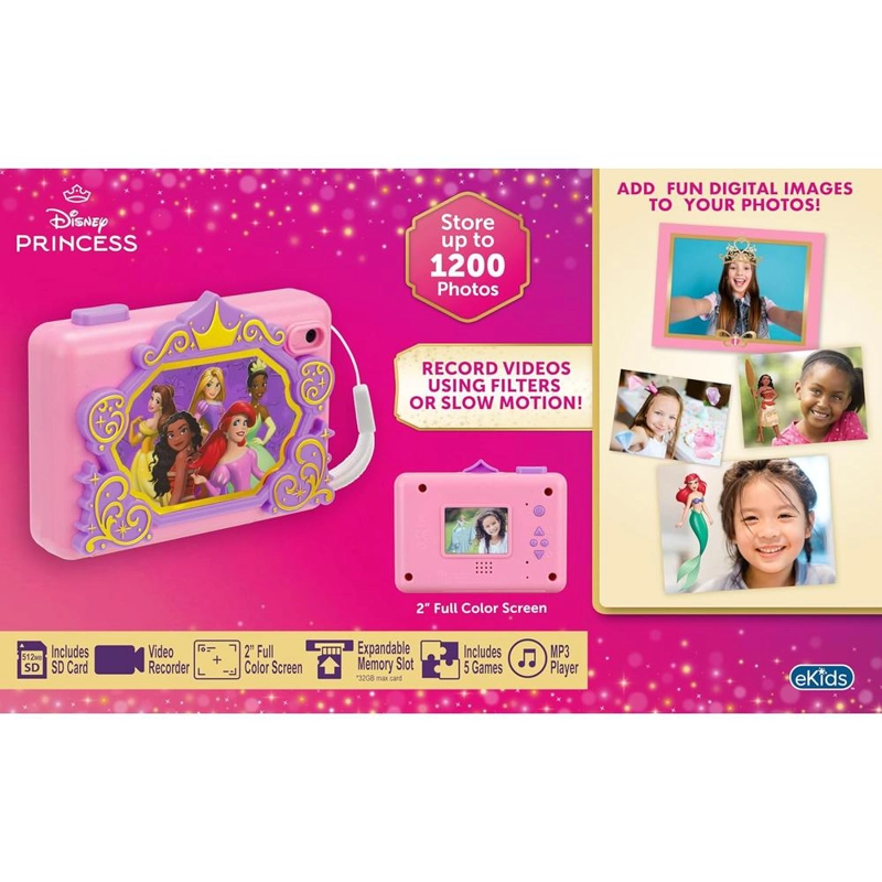 EKIDS PRINCESAS DISNEY CÁMARA DIGITAL INFANTIL CON TARJETA SD Y GRABACIÓN DE VÍDEO - 4