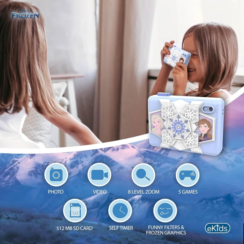 EKIDS FROZEN CÁMARA DIGITAL INFANTIL CON TARJETA SD Y GRABACIÓN DE VÍDEO - 2