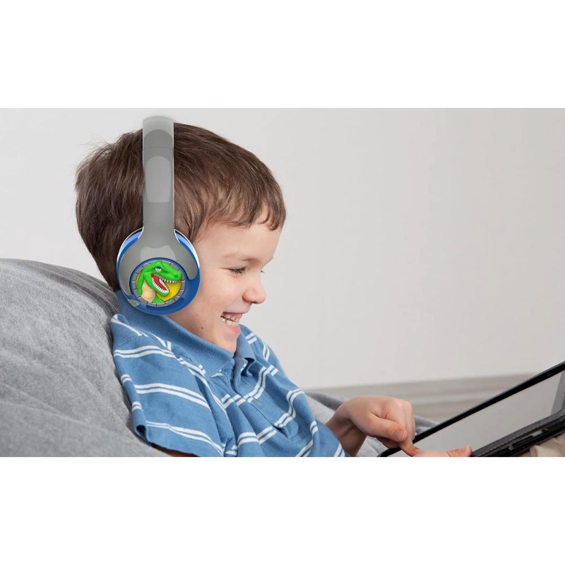 EKIDS DINOSAURIO AURICULARES BLUETOOTH INFANTILES CON VOLUMEN REDUCIDO - 4