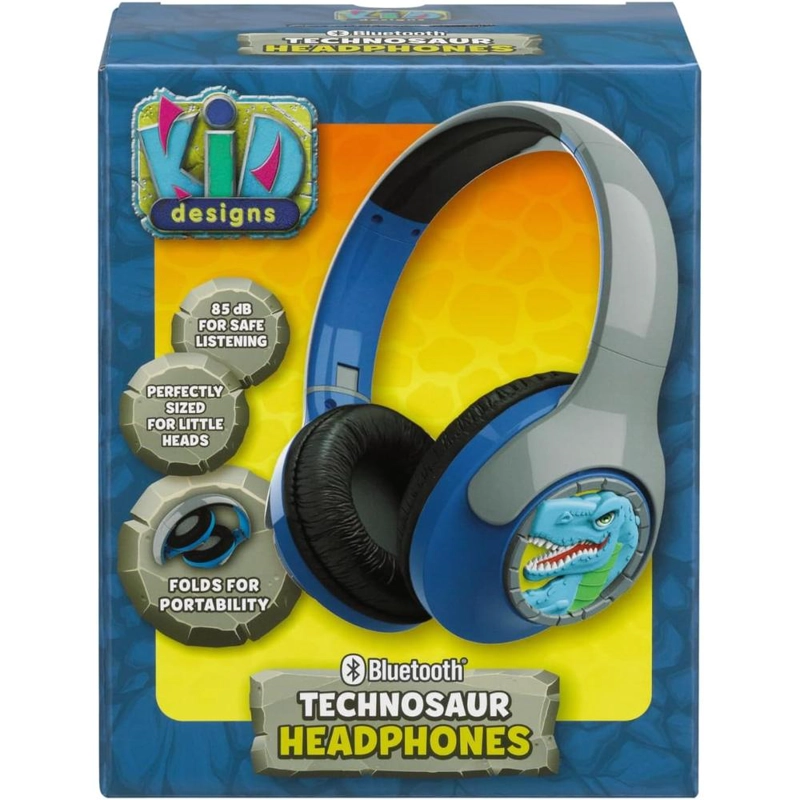 EKIDS DINOSAURIO AURICULARES BLUETOOTH INFANTILES CON VOLUMEN REDUCIDO - 5