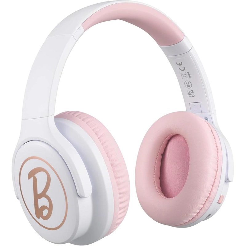 EKIDS BARBIE AURICULARES INALÁMBRICOS BLUETOOTH CON MICRÓFONO Y CABLE AUXILIAR - 1