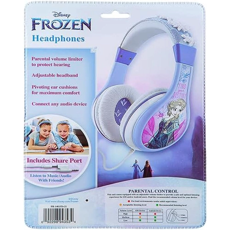 EKIDS FROZEN 2 AURICULARES INFANTILES PLEGABLES CON CABLE 3.5 MM / 0.35 CM - 6