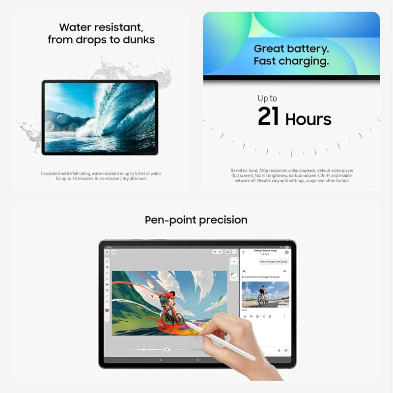 SAMSUNG GALAXY TAB S10 FE+ 13.1' 128GB WIFI + TECLADO(INGLES) | AZUL - 5