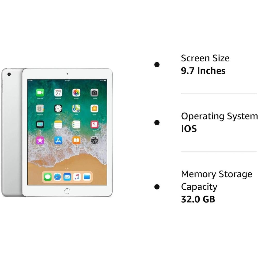 (REACONDICIONADO) IPAD 6ª GEN 9.7" 32GB (WI-FI + CELLULAR) APPLE | PLATA - 3