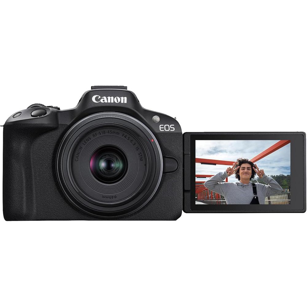 CANON CÁMARA EOS R50 KIT SIN ESPEJO | NEGRO - 6