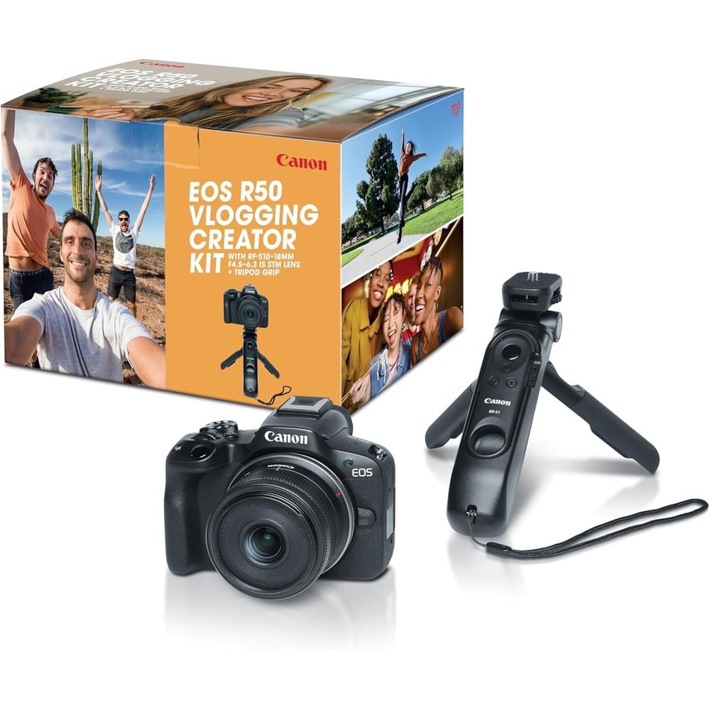 CANON CÁMARA EOS R50 KIT CÁMARA HÍBRIDA | NEGRO - 1