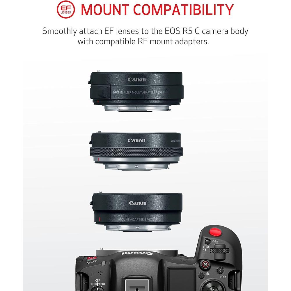 CANON CÁMARA EOS R5 C CINE HÍBRIDA | NEGRO - 6