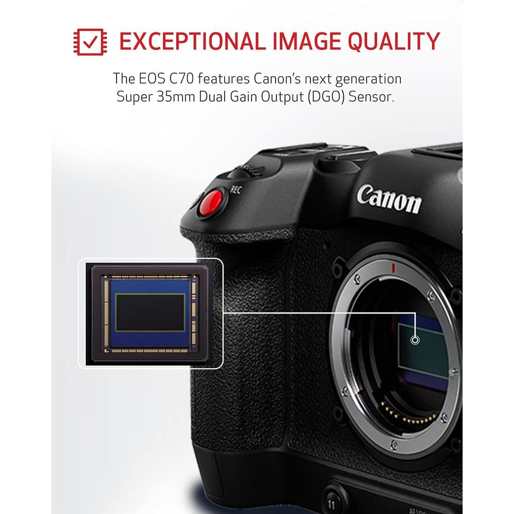 CANON CÁMARA DE CINE EOS C70 4K SUPER | NEGRO - 5
