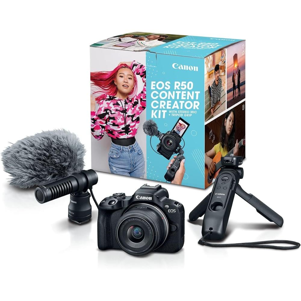 CANON CÁMARA EOS R50 KIT CREACIÓN | NEGRO - 1
