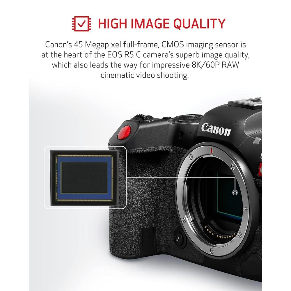 CANON CÁMARA EOS R5 CINE/FOTO KIT | NEGRO - 4