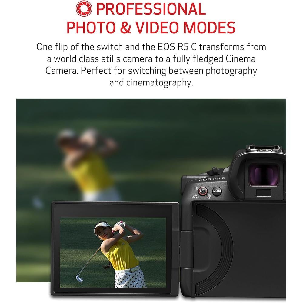 CANON CÁMARA EOS R5 CINE/FOTO KIT | NEGRO - 5