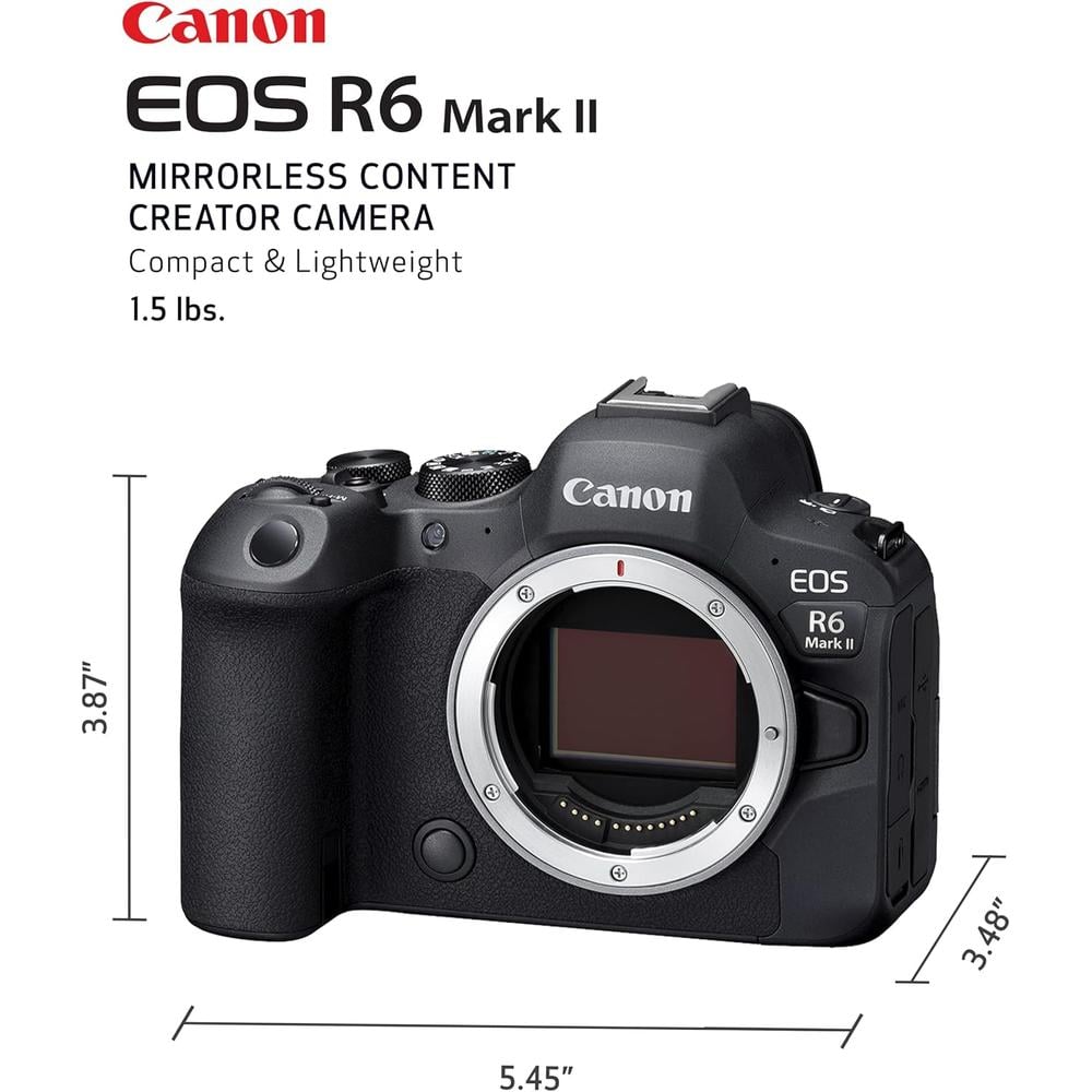 CANON CÁMARA EOS R6 MARK II FULL FRAME | NEGRO - 3