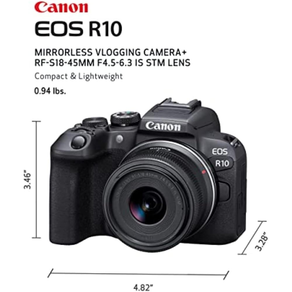 CANON CÁMARA EOS R10 MIRRORLESS | NEGRO - 4