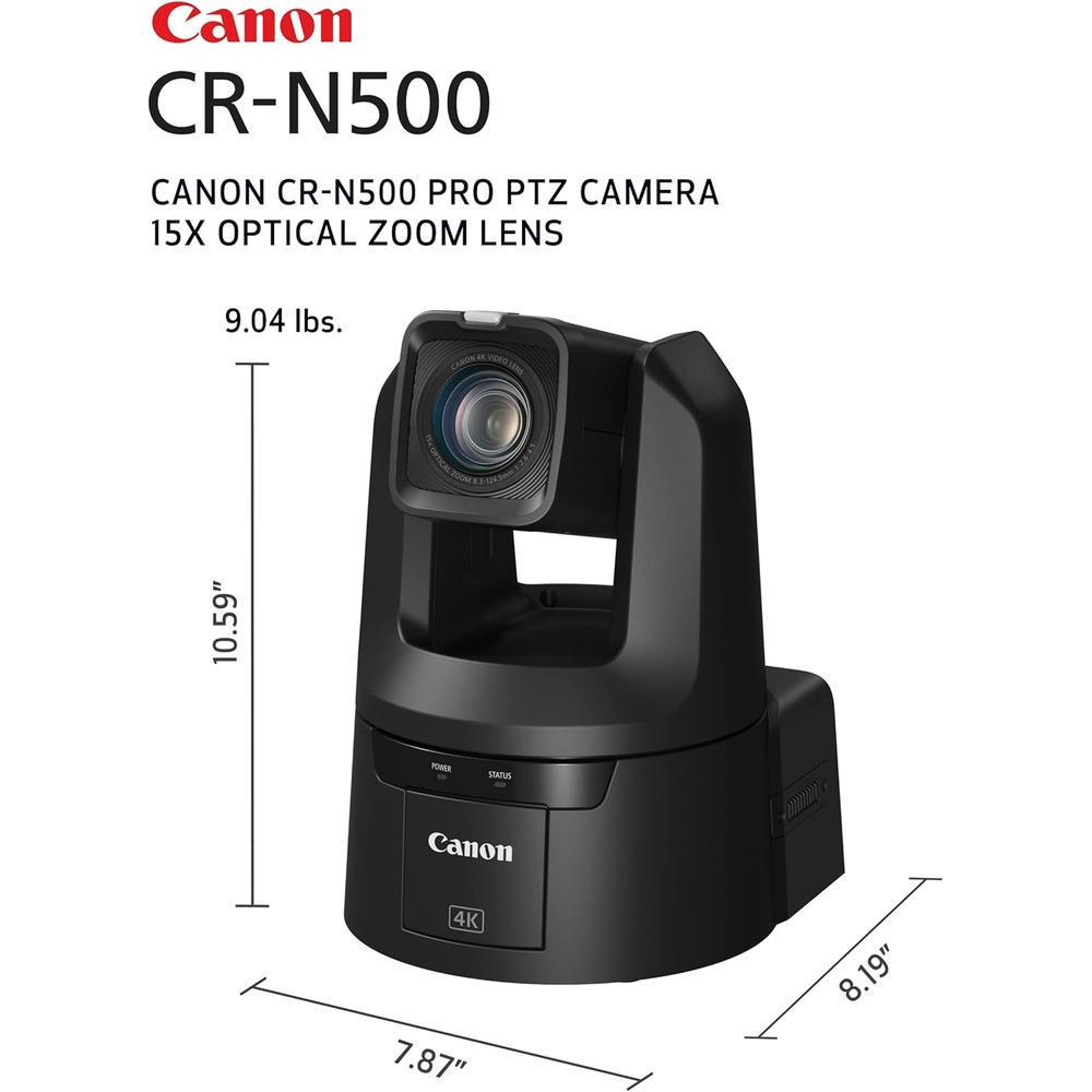 CANON CÁMARA PRO PTZ CR-N500 4K ZOOM 15X | NEGRO - 3