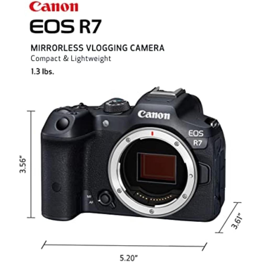CANON CÁMARA SIN ESPEJO EOS R7 HÌBRIDA | NEGRO - 2