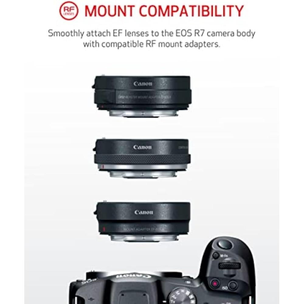 CANON CÁMARA SIN ESPEJO EOS R7 HÌBRIDA | NEGRO - 6