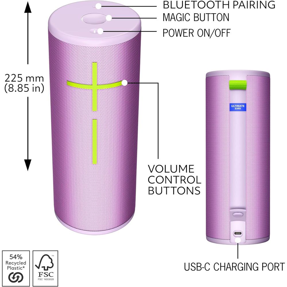 ULTIMATE EARS MEGABOOM 4 ALTAVOZ BLUETOOTH IP67 | ROSA - 5