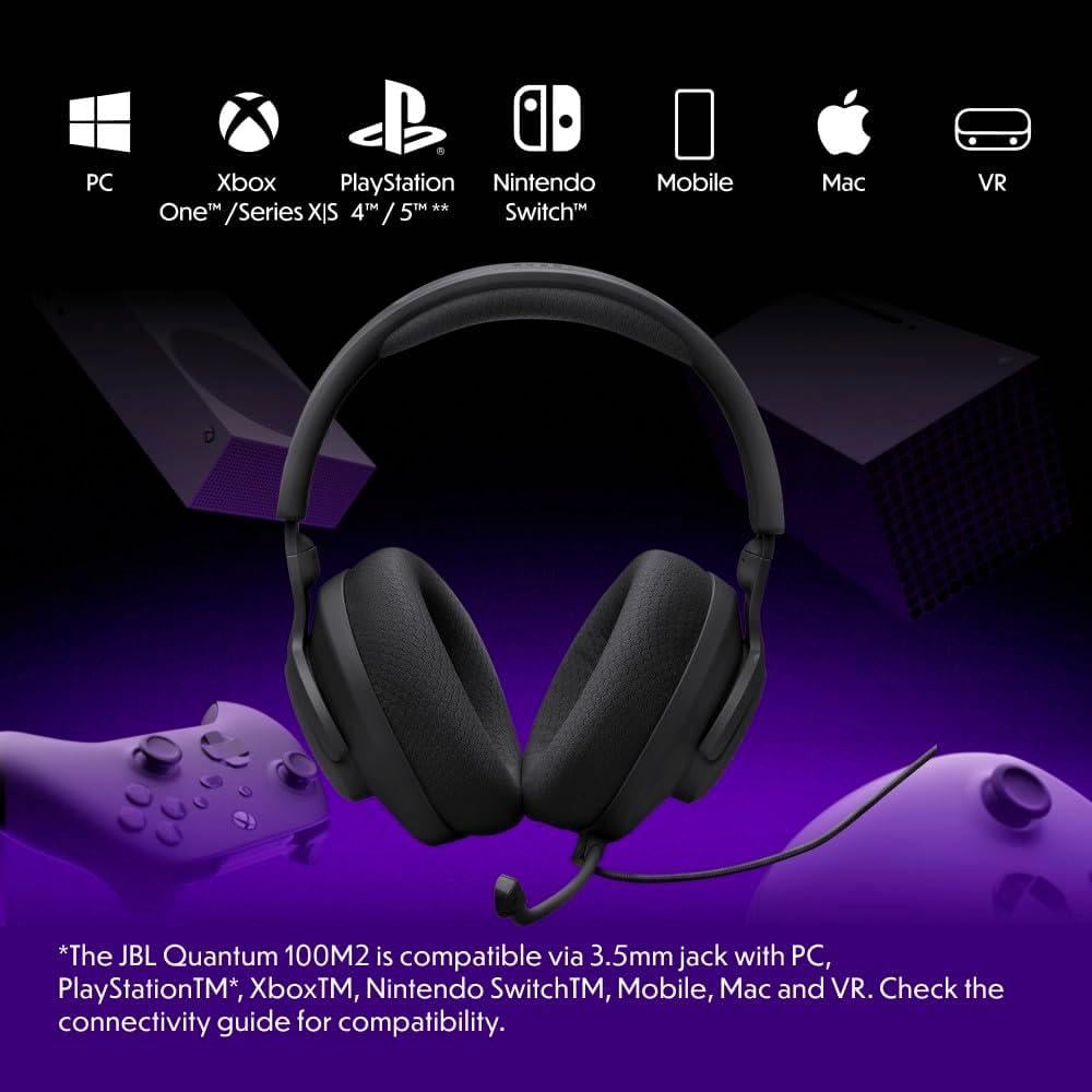 JBL QUANTUM 100M2 AURICULARES GAMING | NEGRO - 2