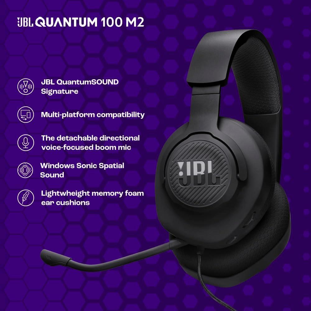 JBL QUANTUM 100M2 AURICULARES GAMING | NEGRO - 5