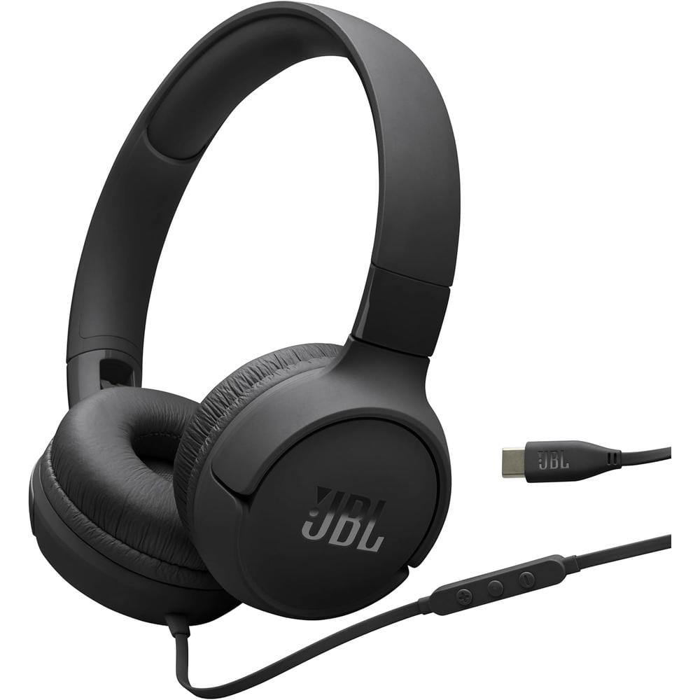 JBL TUNE 520C AURICULARES CON CABLE USB-C | NEGRO - 1