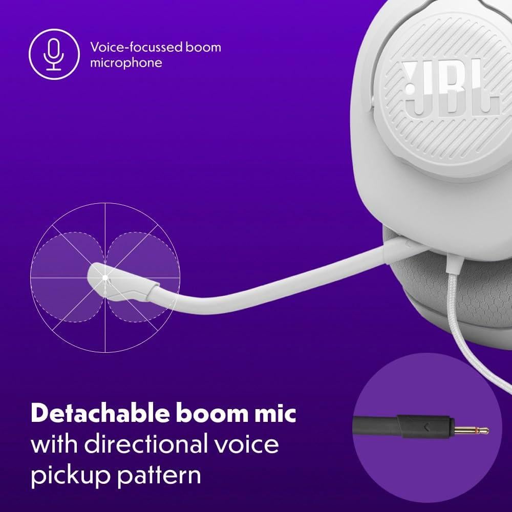 JBL QUANTUM 100M2 AURICULARES GAMING | BLANCO - 4