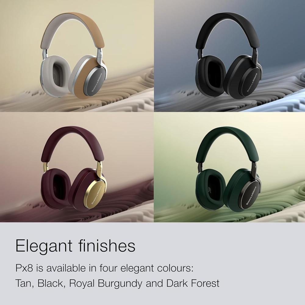 BOWERS Y WILKINS PX8 AUDÍFONOS BLUETOOTH | BURDEOS REAL - 6