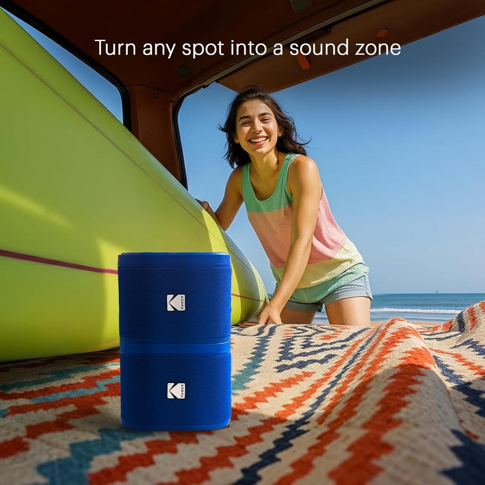 KODAK SOUNDBRIX ALTAVOZ BLUETOOTH MAGNÉTICO IPX4 | AZUL - 2