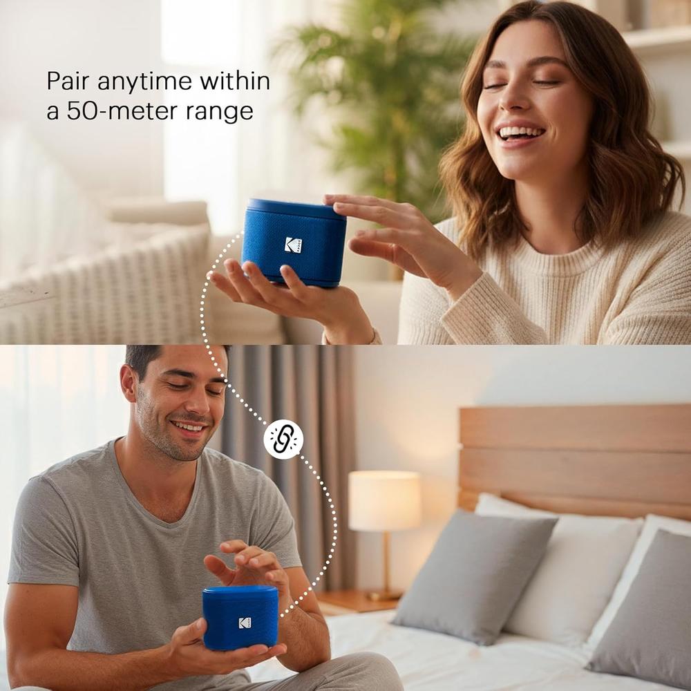 KODAK SOUNDBRIX ALTAVOZ BLUETOOTH MAGNÉTICO IPX4 | AZUL - 6
