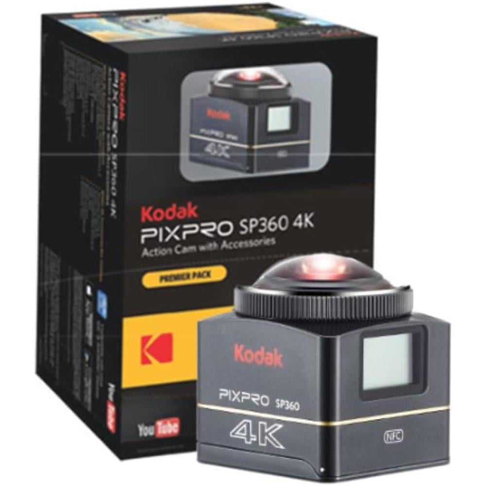 KODAK PIXPRO SP360 CÁMARA DE REALIDAD VIRTUAL 4K PREMIER PACK | NEGRO - 1