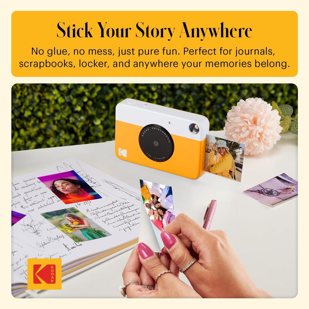 KODAK PRINTOMATIC CÁMARA DIGITAL INSTANTÁNEA ZINK 5 MP | AMARILLO / BLANCO - 5