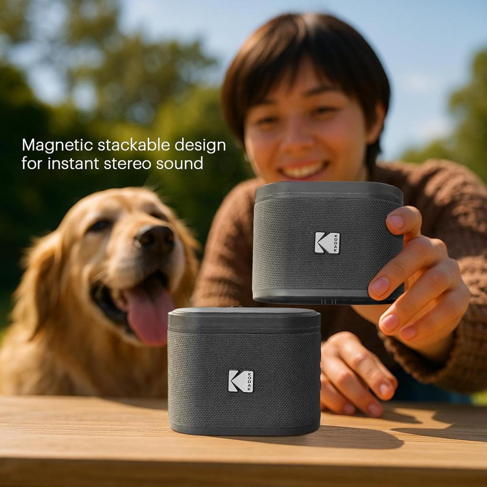 KODAK SOUNDBRIX MINI ALTAVOZ PORTÁTIL BLUETOOTH IPX4 | GRIS - 5