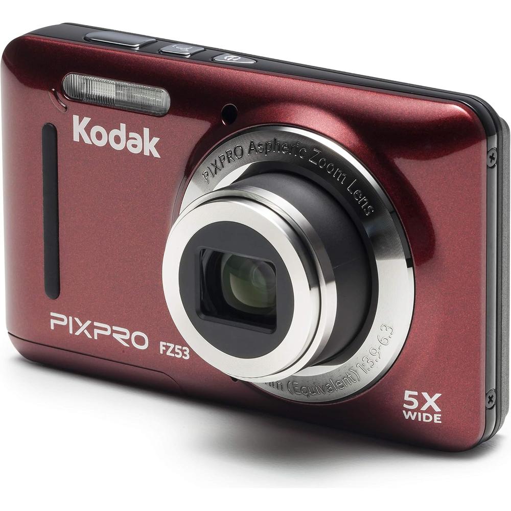 KODAK PIXPRO FZ53 CÁMARA DIGITAL 16 MP ZOOM 5X LCD | ROJO - 1
